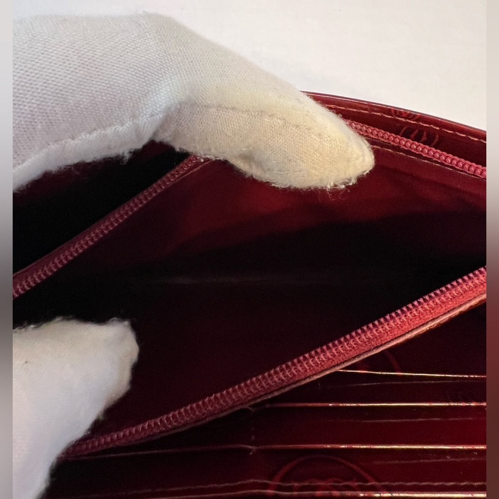 Cartier Happy Birthday Patent Leather Bifold Long Wallet - Picture 4 of 13
